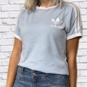 SUPERSTAR ADIDAS BABY BLUE SHIRT
